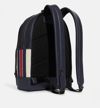 Coach Thompson Backpack In Signature Jacquard With Stripes